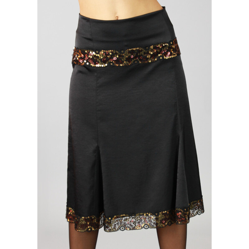 Monaga Společenská sukně s ozdobnými flitry