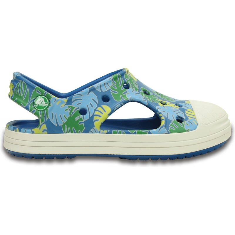 Crocs Sandal Unisex Grass Green / Oyster Crocs Bump It Tropical