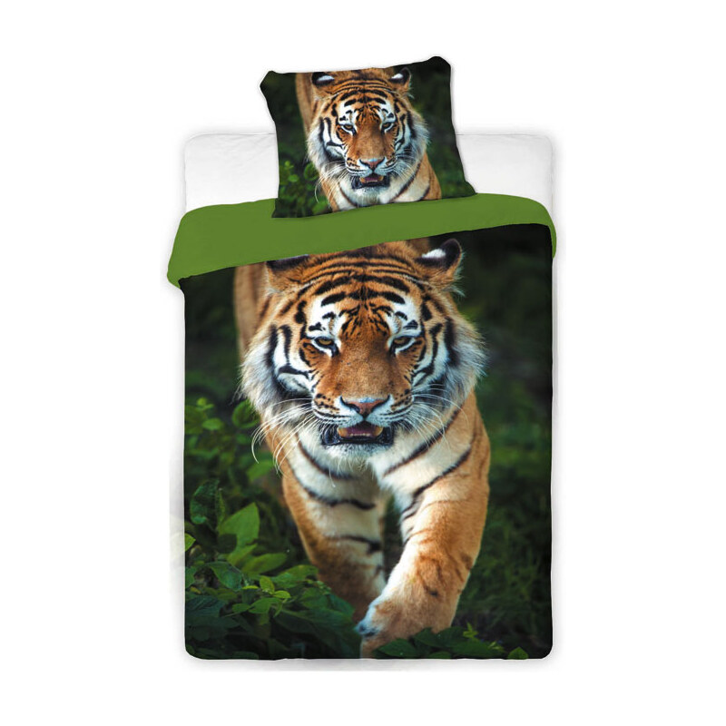Jerry fabrics Povlečení Tygr 2016 bavlna 140x200, 70x90 cm
