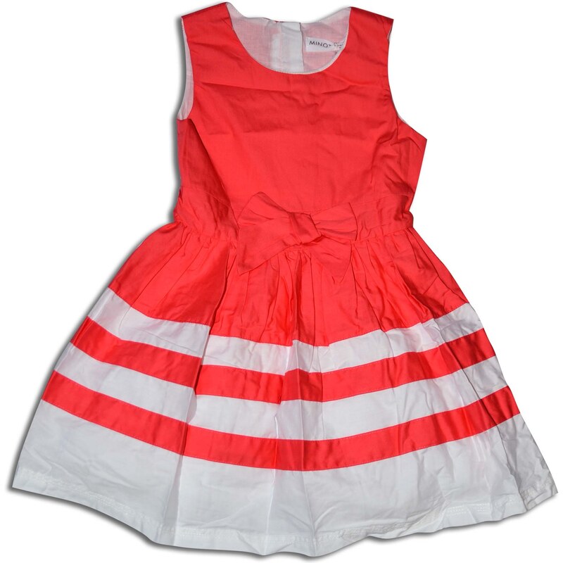 Minoti Dívčí šaty CORAL 4 - bílo-červené