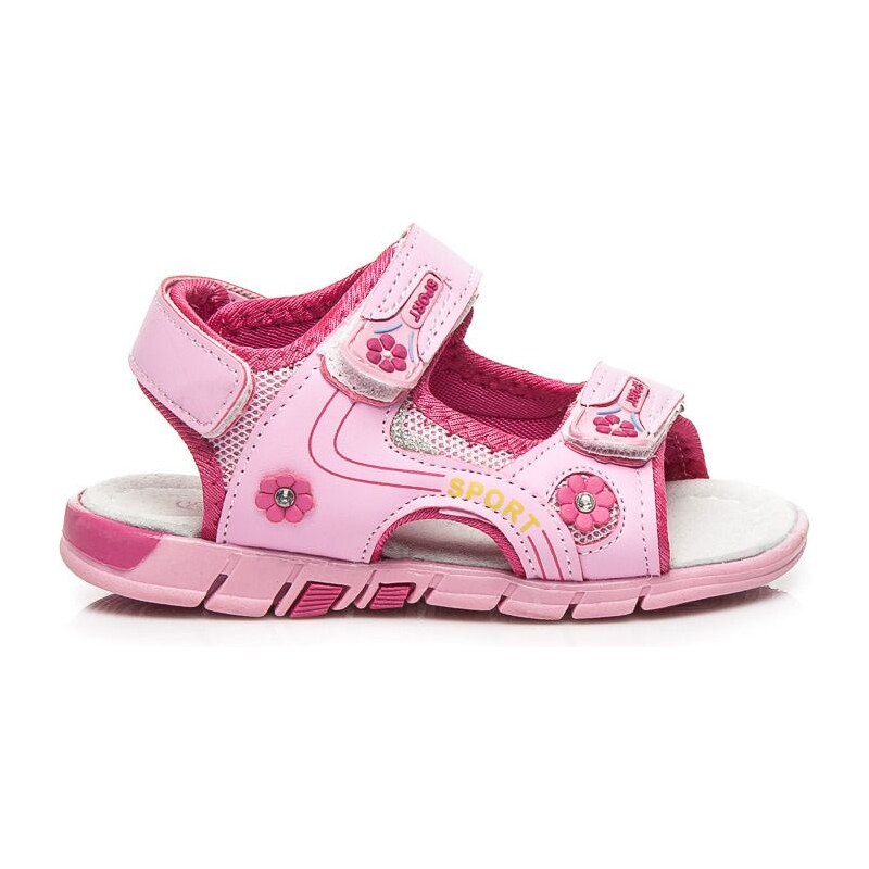 AWARDS Růžové sandálky na suchý zip