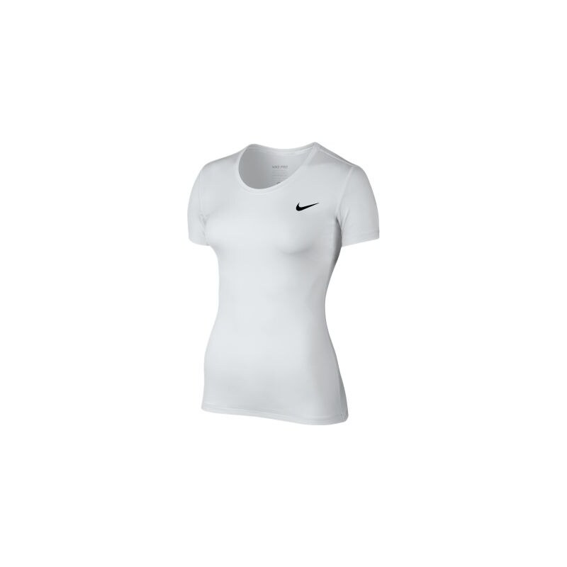 Nike Pro Cool Short Sleeve bílá XS