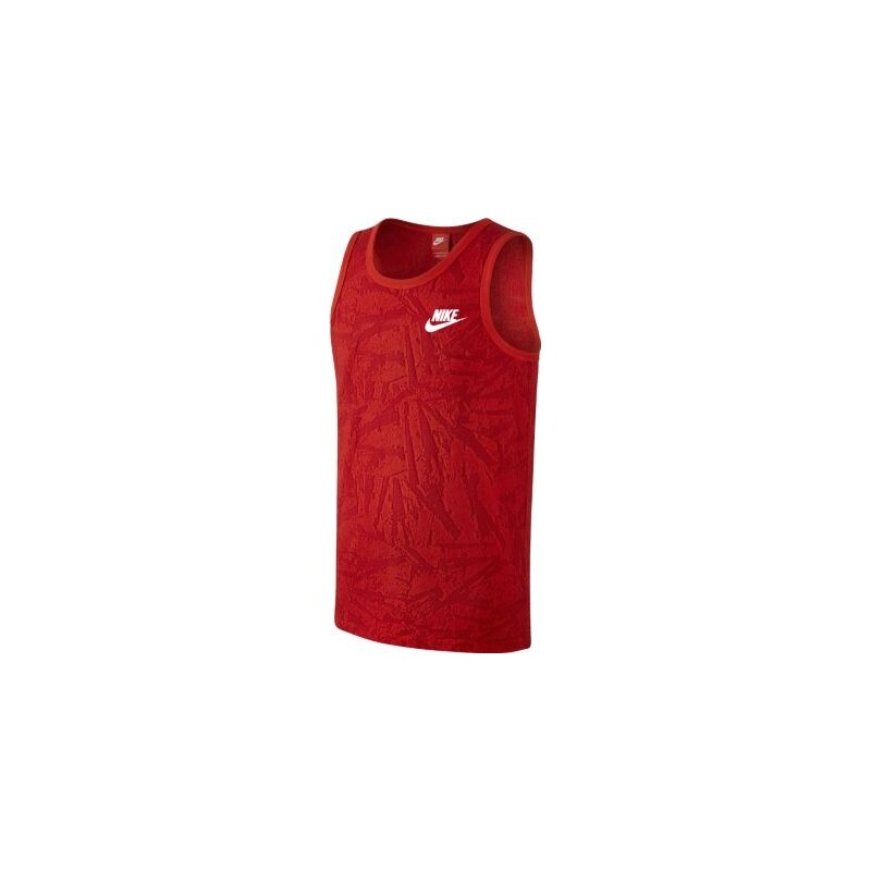 Nike Bavlněné tričko bez rukávů červená XL