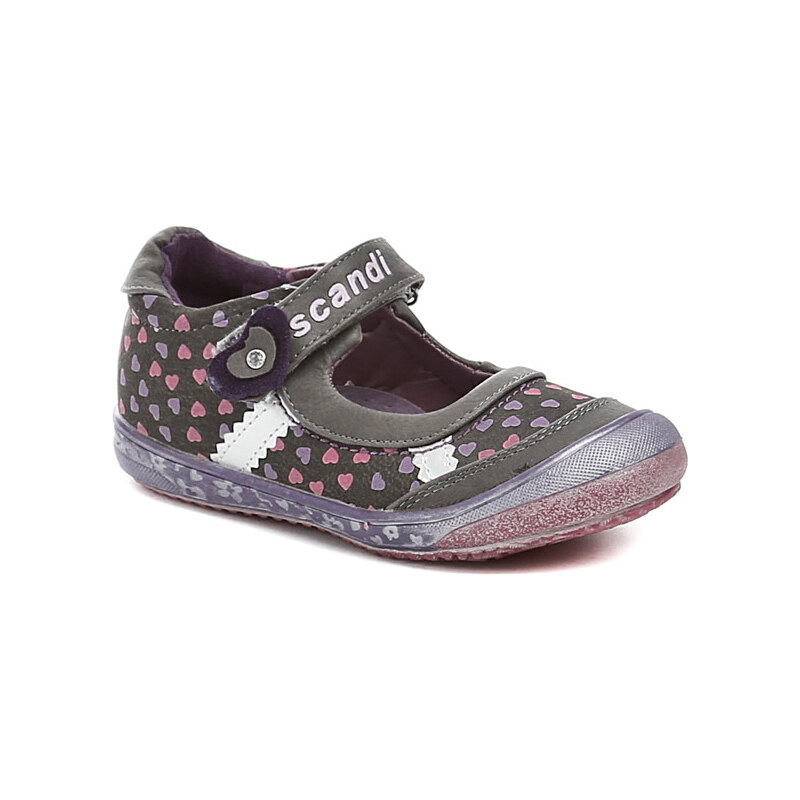 Dětská obuv Scandi 42-0221-T1 fialové dívčí baleríny