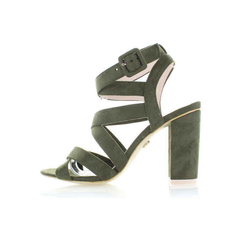 United Fashion Tmavě zelené sandály Fastina