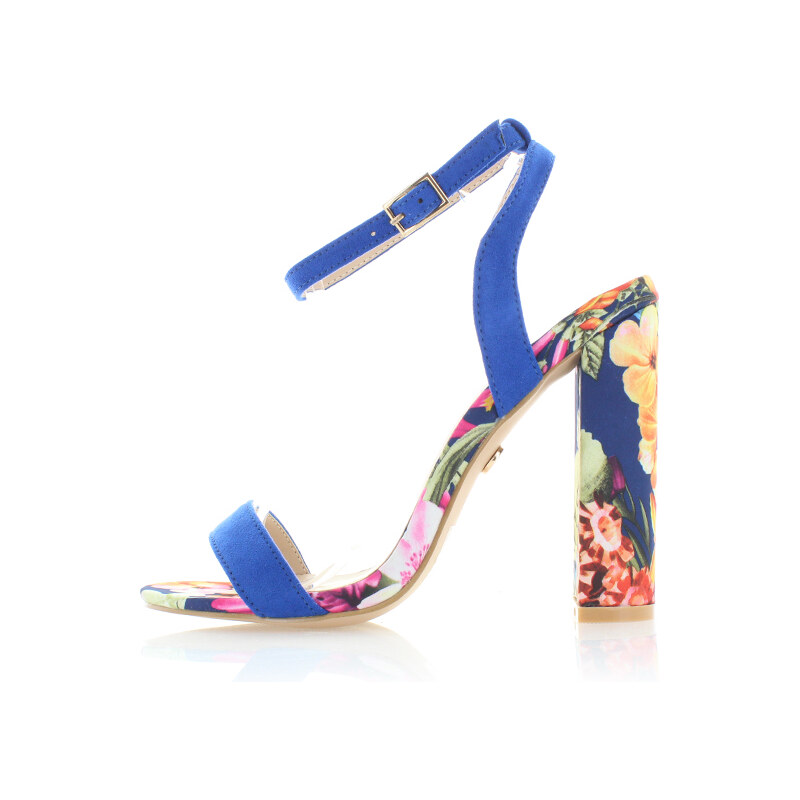United Fashion Modré květované sandály Iskera