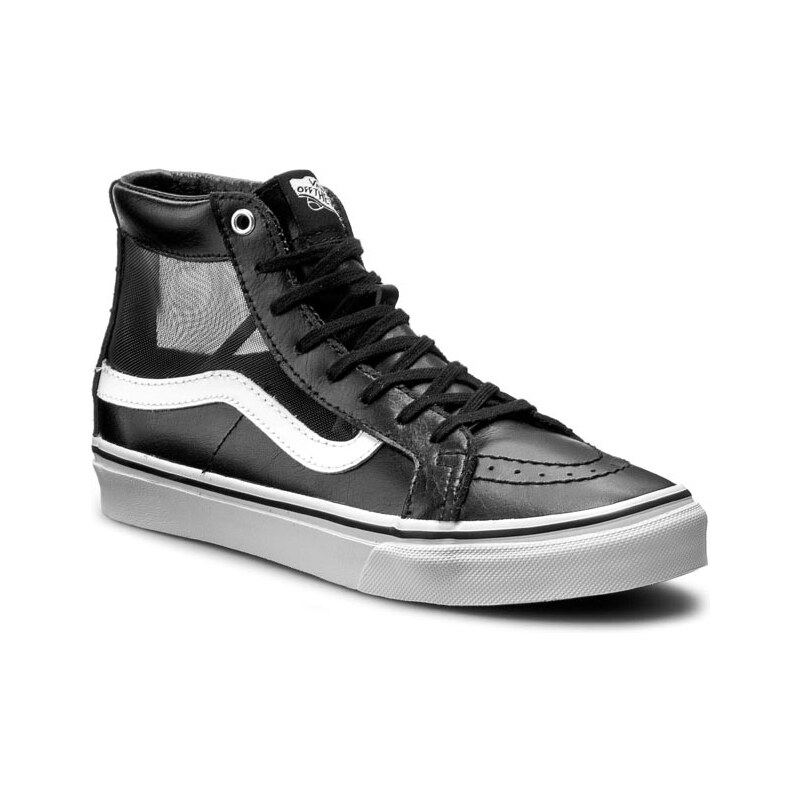 Sneakersy VANS - Sk8-Hi Slim Cutout VN0004KZISJ (Mesh) Black/White