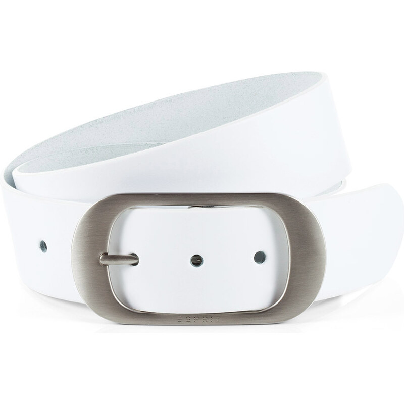 Esprit leather belt with an oval pin buckle