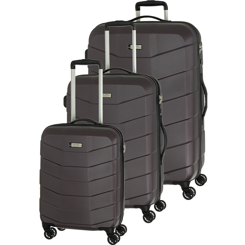 Cestovní kufry set 3ks Travelite Fortis S,M,L 99040-60 hnědá