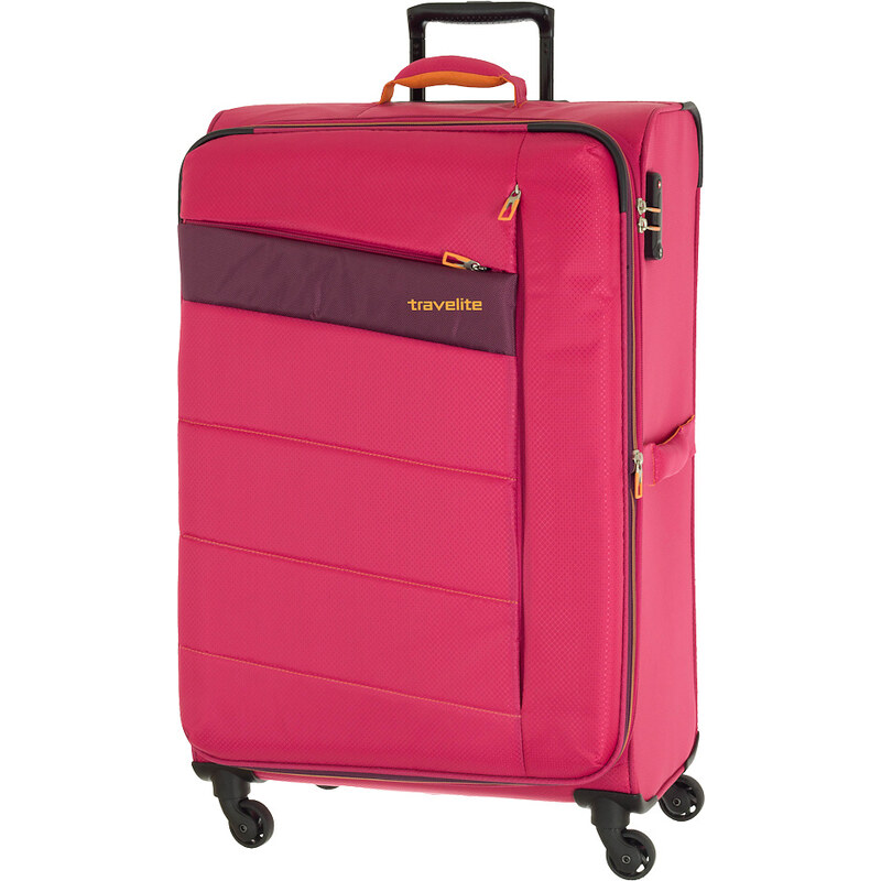 Cestovní kufr Travelite Kite 4W L 87149-17 růžová