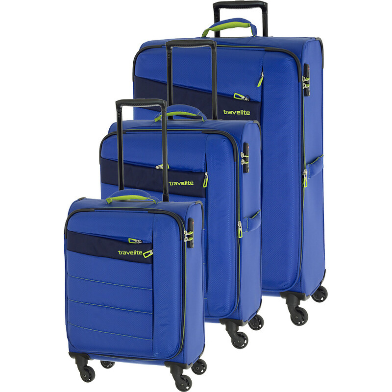 Cestovní kufry set 3ks Travelite Kite S,M,L 87140-21 modrá