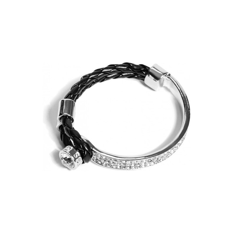 GUESS GUESS Dámský náramek Woven Metal Bracelet - černá