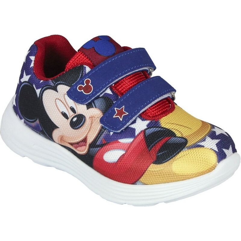 Disney Brand Chlapecké tenisky Mickey Mouse - červeno-modré