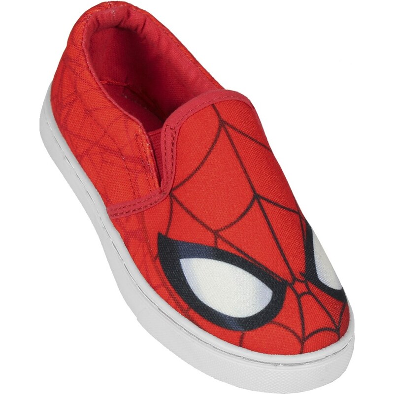 Disney Brand Chlapecké nazouvací tenisky Spiderman - červené