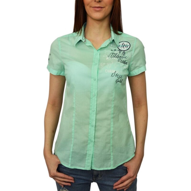 Dámská košile Soccx SPI-1603-5028 zelená