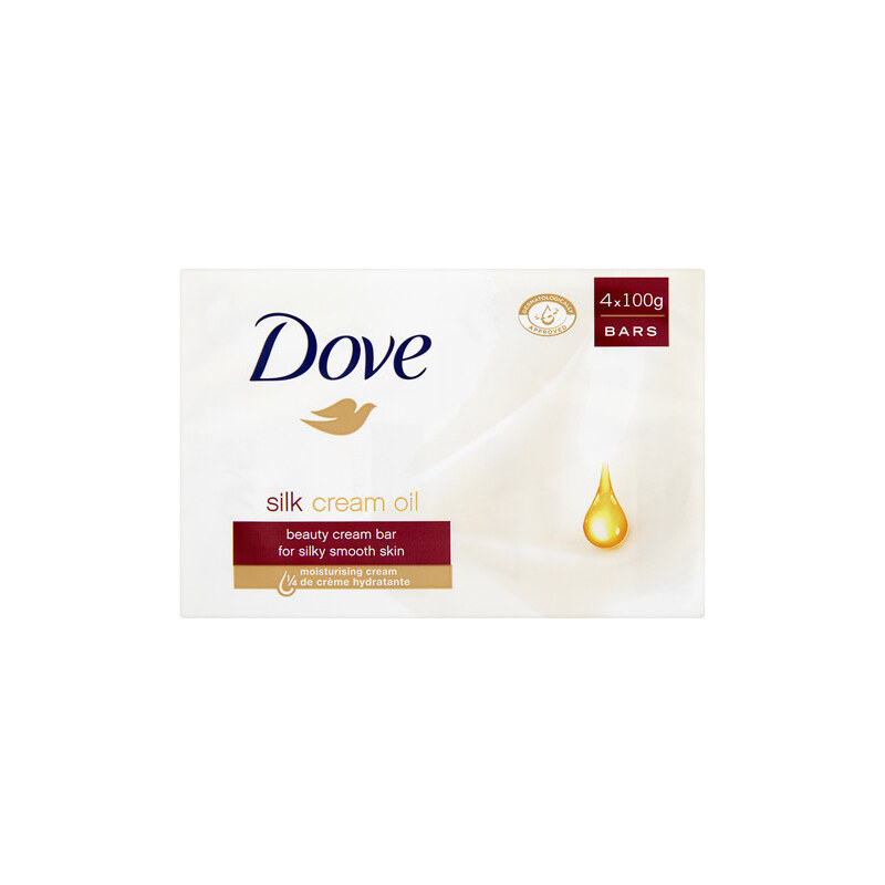 Dove Krémová tableta Silk Cream Oil (Beauty Cream Bar) 4 x 100 g