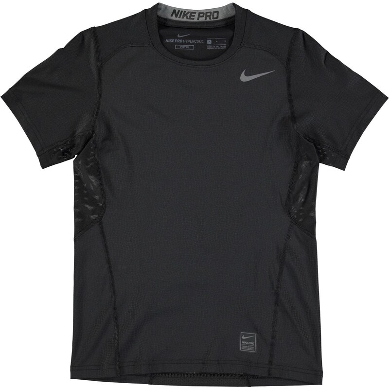 Termo tričko Nike HyperCool Fitted dět. černá/šedivá