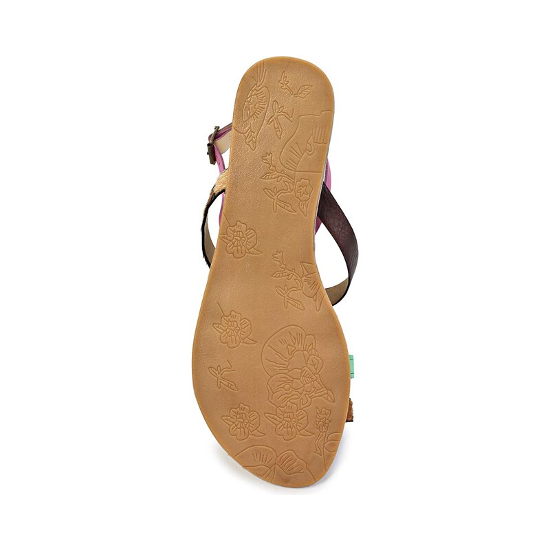 Barevné páskové gepardí sandály Timeless