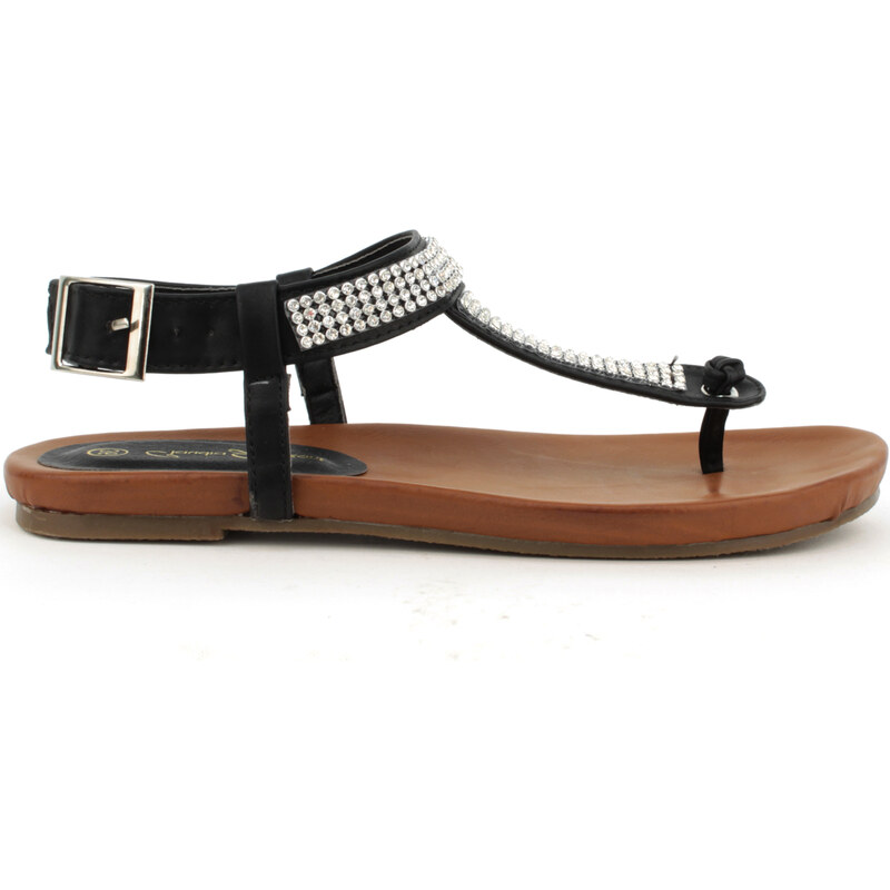 Letní sandály Claudia Ghizzani v hnědo-černé