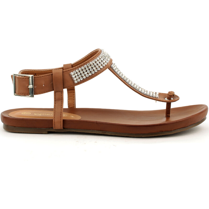 Letní sandály Claudia Ghizzani v hnědé