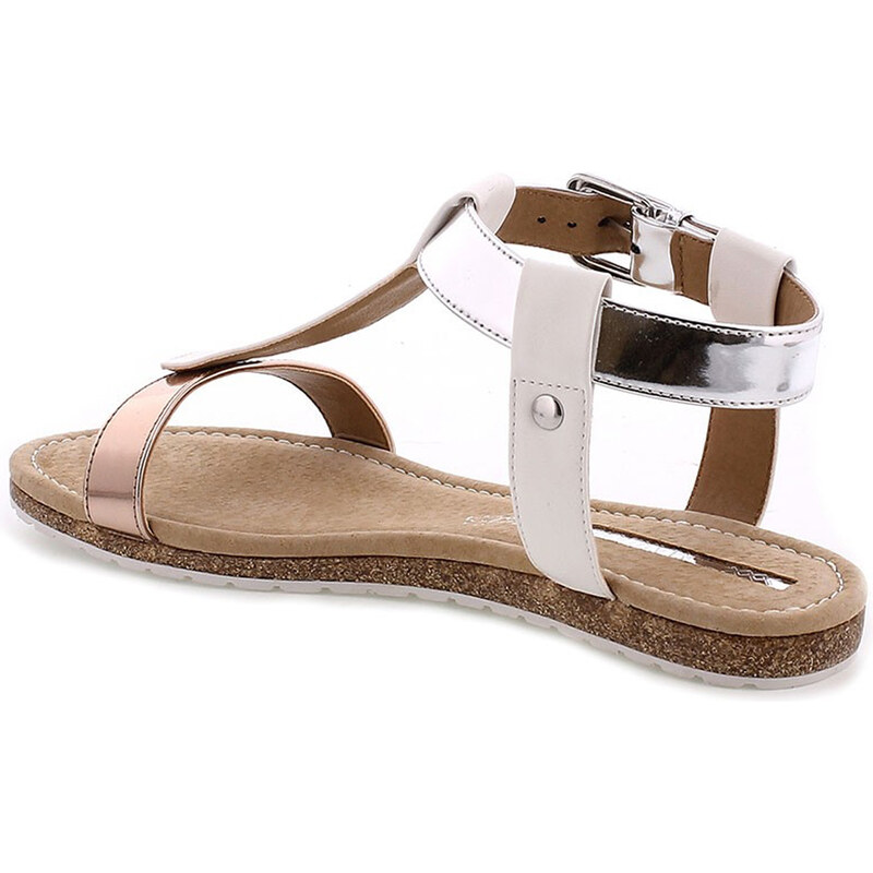 Bílé korkové letní sandálky MARIA MARE