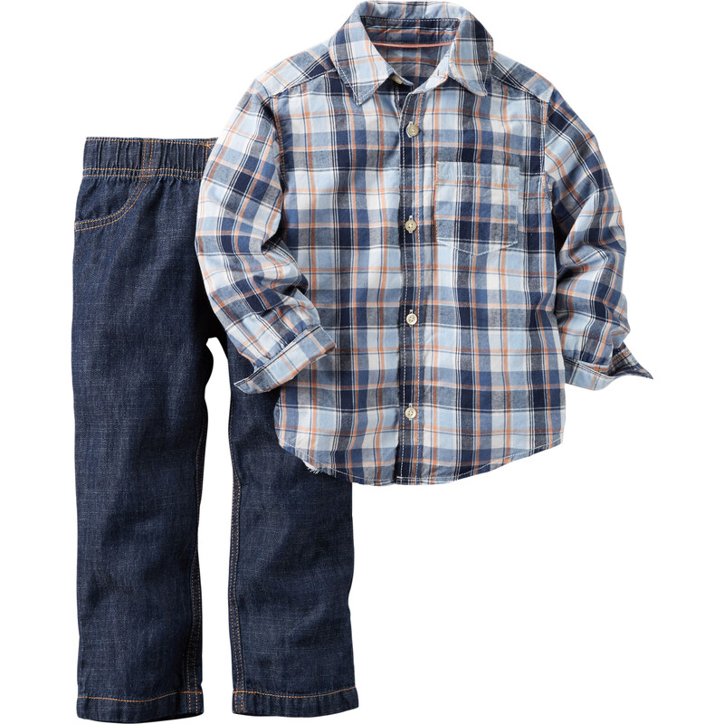 Carter's Chlapecký set košile a džíny - modrý