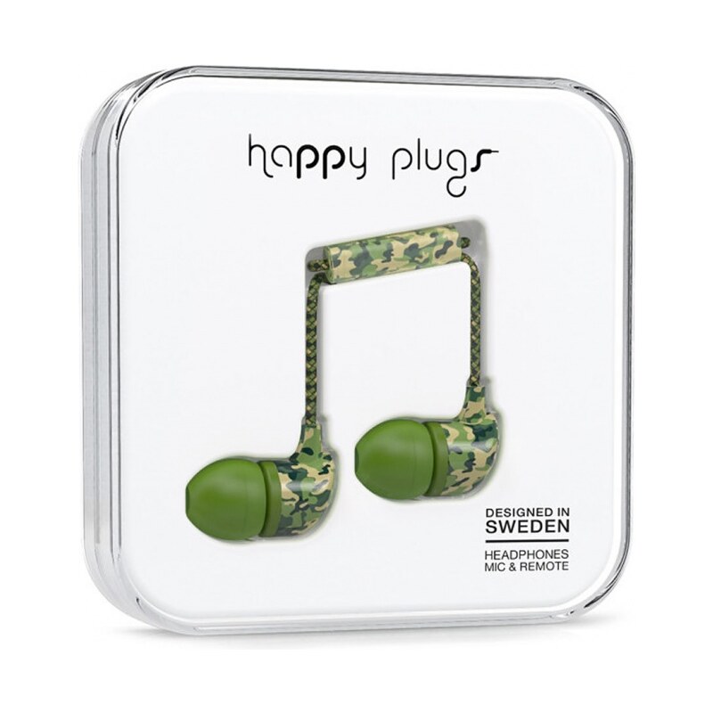 Sluchátka Happy Plugs In-Ear camouflage