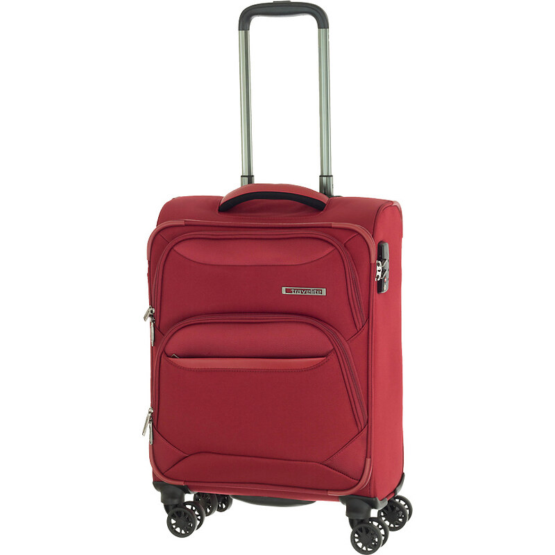 Cestovní kufr Travelite Kendolite 4W S 86747-10 červená