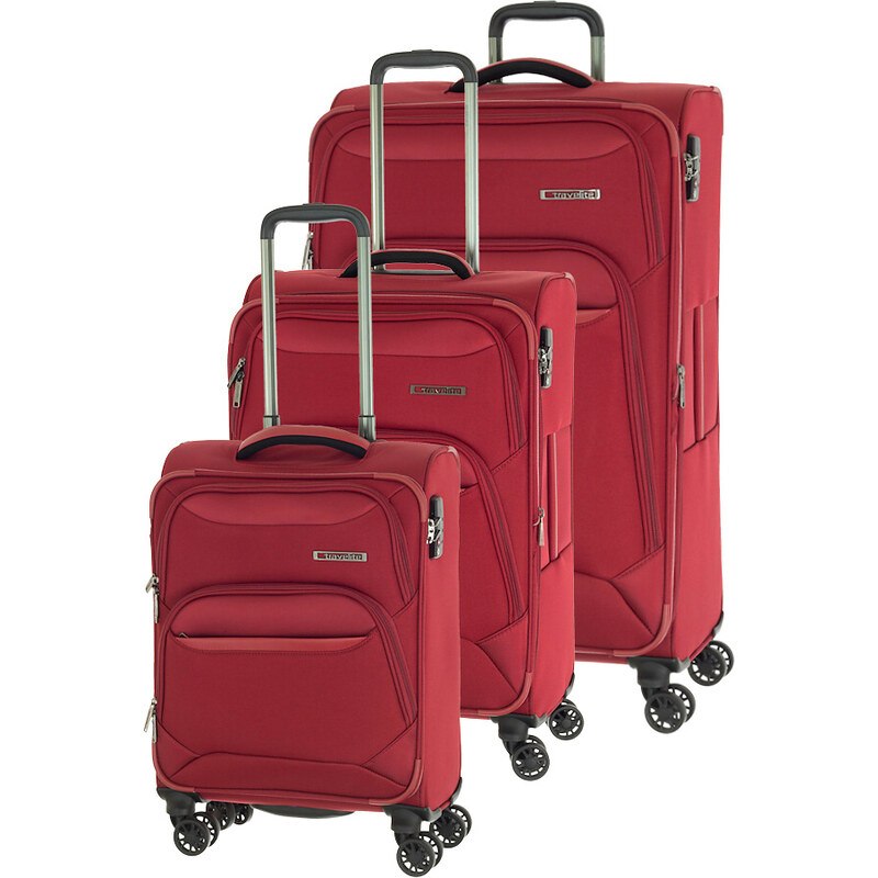 Cestovní kufry set 3ks Travelite Kendolite 86740-10 červená