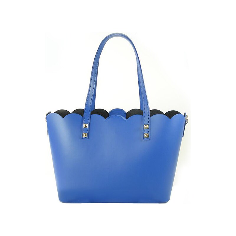 Kožená kabelka Giulia 0235 modrá