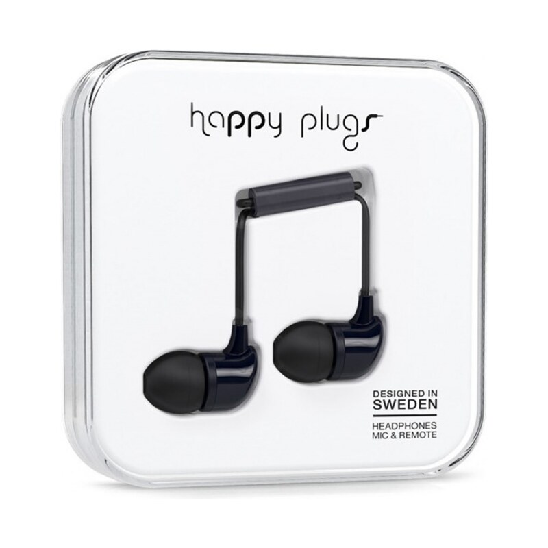 Sluchátka Happy Plugs In-Ear Black