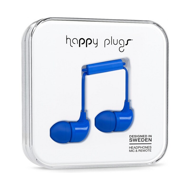 Sluchátka Happy Plugs In-Ear Cobalt