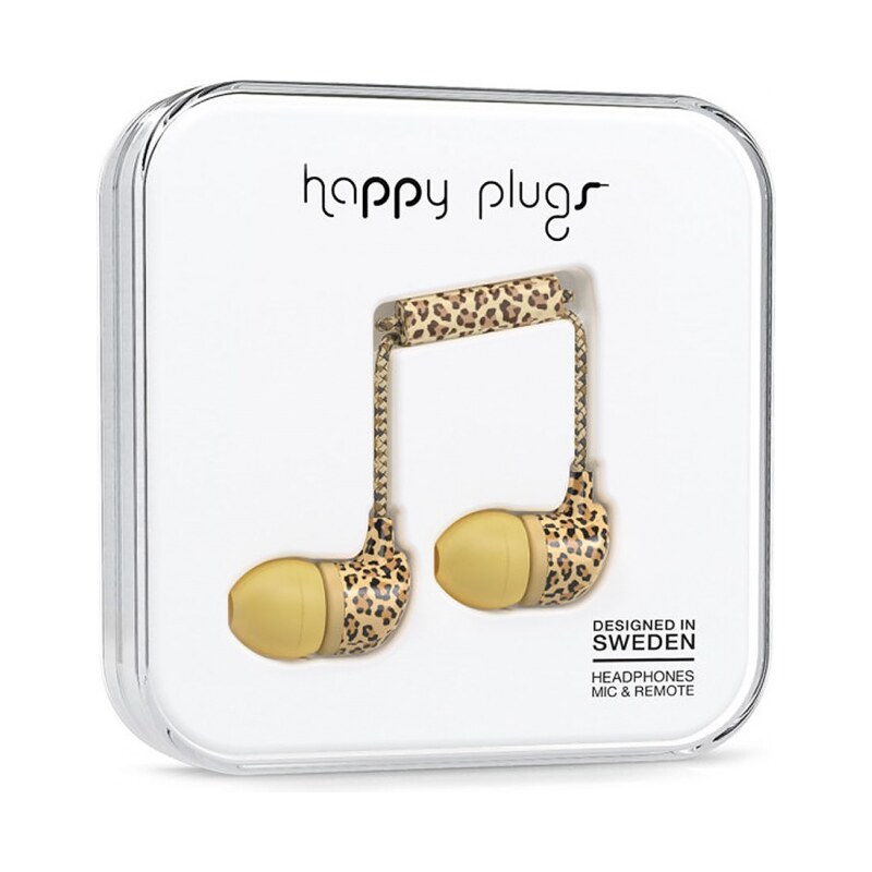 Sluchátka Happy Plugs In-Ear leopard