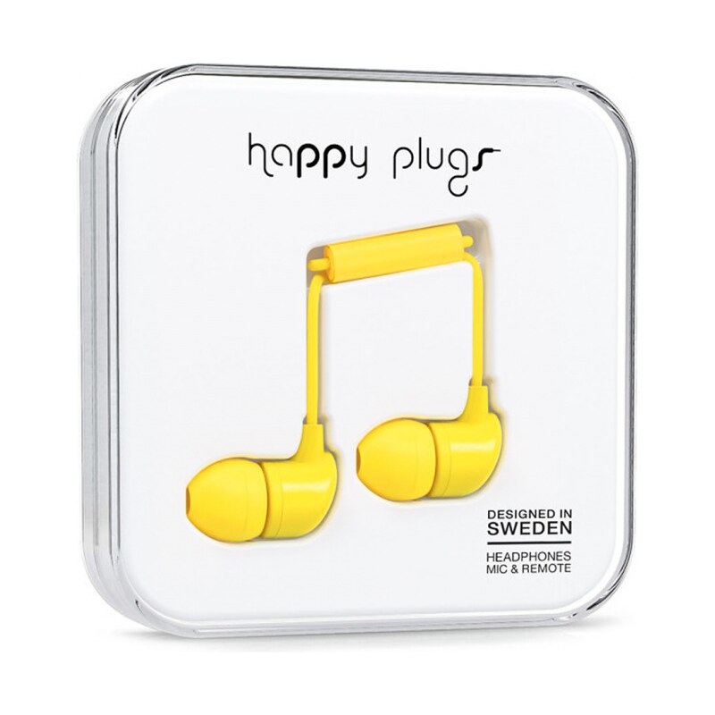 Sluchátka Happy Plugs In-Ear yellow