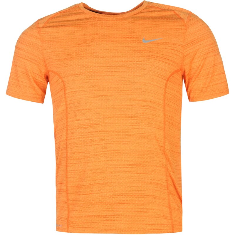 Sportovní tričko Nike Dri Fit Miler pán. oranžová