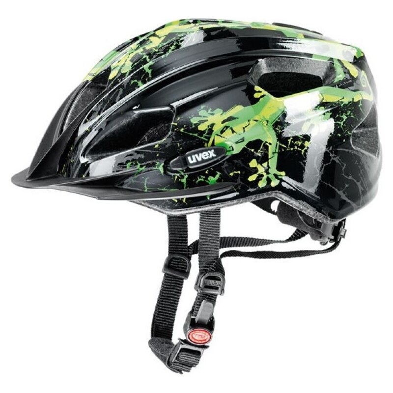 Cyklistická přilba Uvex Quatro Junior černo-zelená 41/4/257/05 - 15