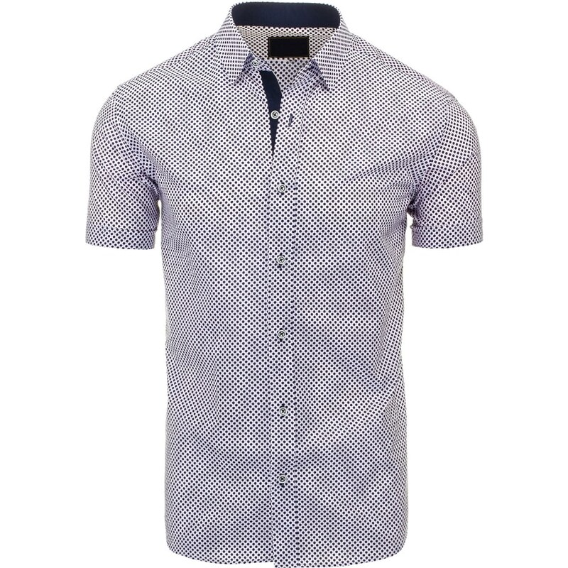 Moderní košile s krátkým rukávem modrá