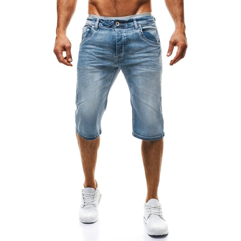 Světle modré krátké džínové kalhoty 95250