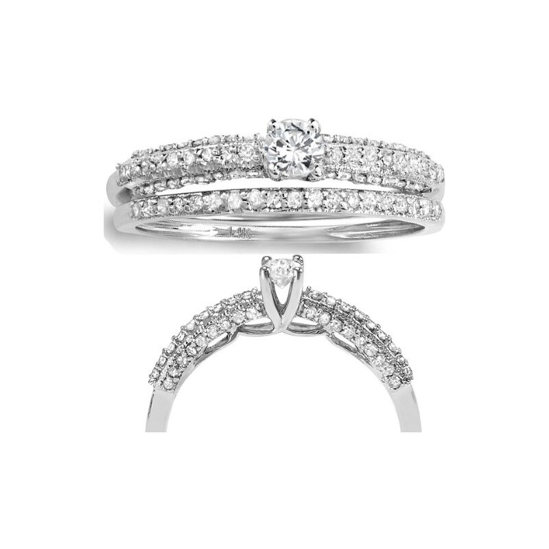 KLENOTA Diamantový snubní a zásnubní prsten