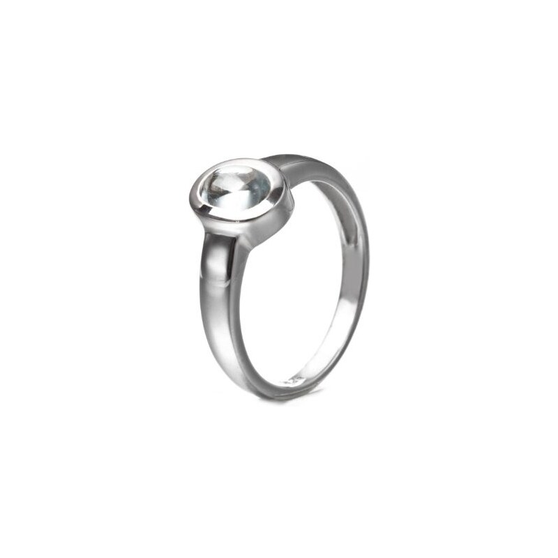 KLENOTA Akvamarínový stříbrný prsten