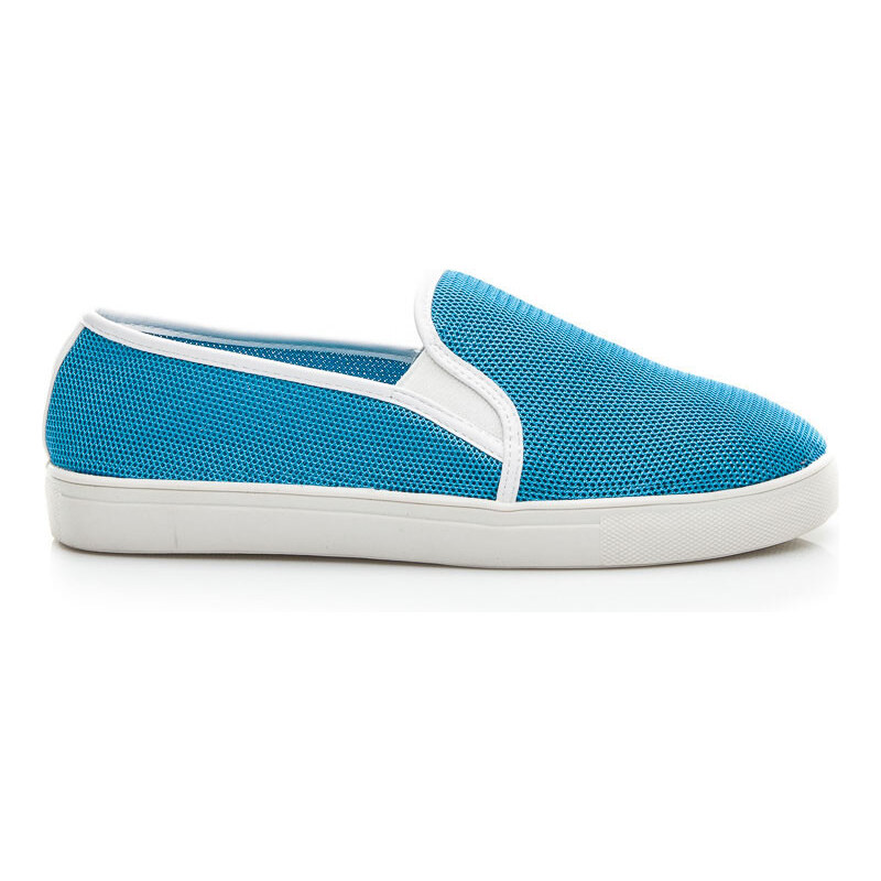 VICES Letní modré nazouvací boty