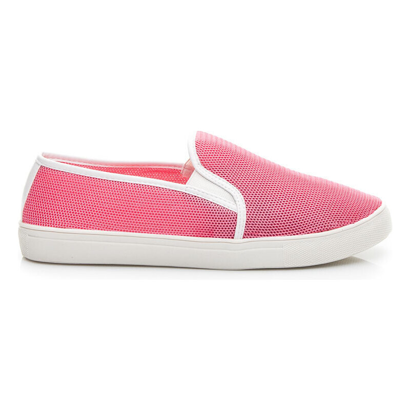 VICES Letní růžové nazouvací boty