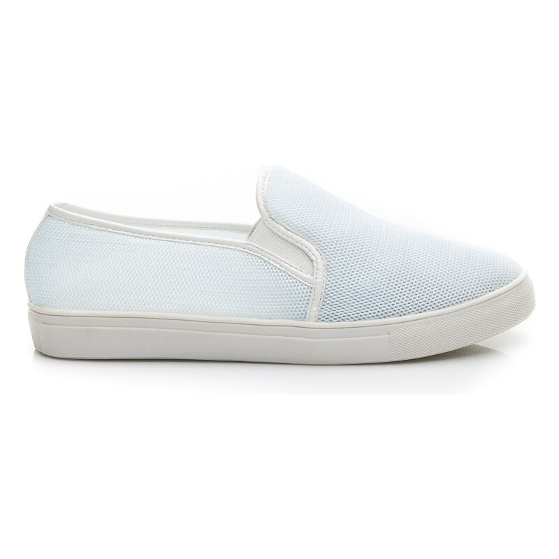 VICES Letní bílé nazouvací boty