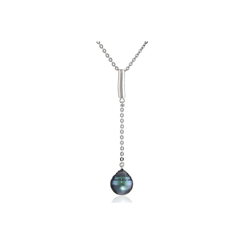Stříbrný náhrdelník s Tahitskou perlou KLENOTA