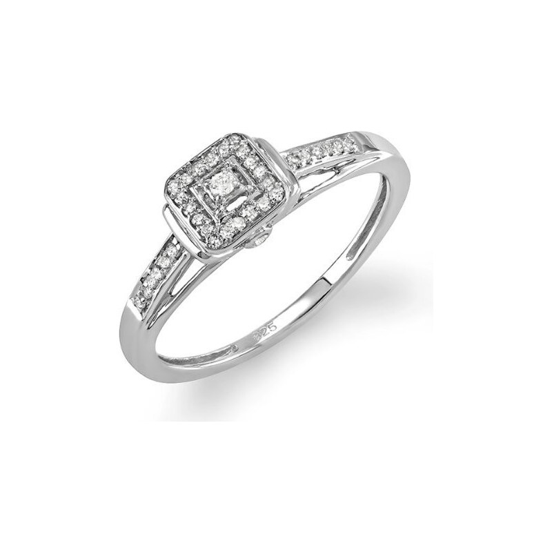 Zásnubní prsten s diamanty KLENOTA
