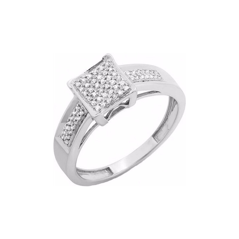 Unisex zásnubní prsten s diamanty KLENOTA