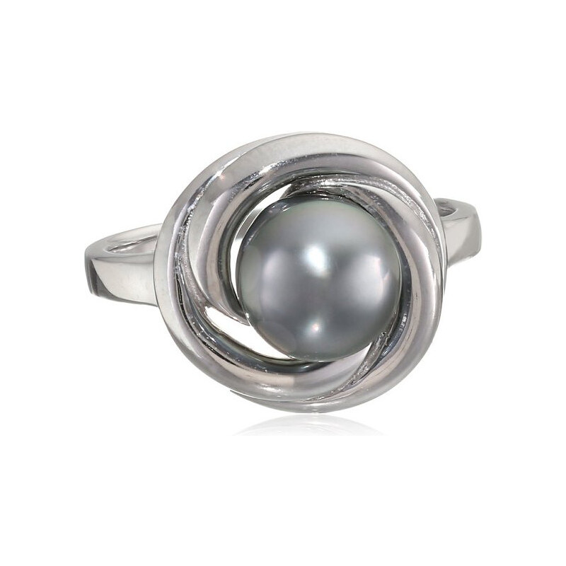 Stříbrný prsten s Tahitskou perlou KLENOTA