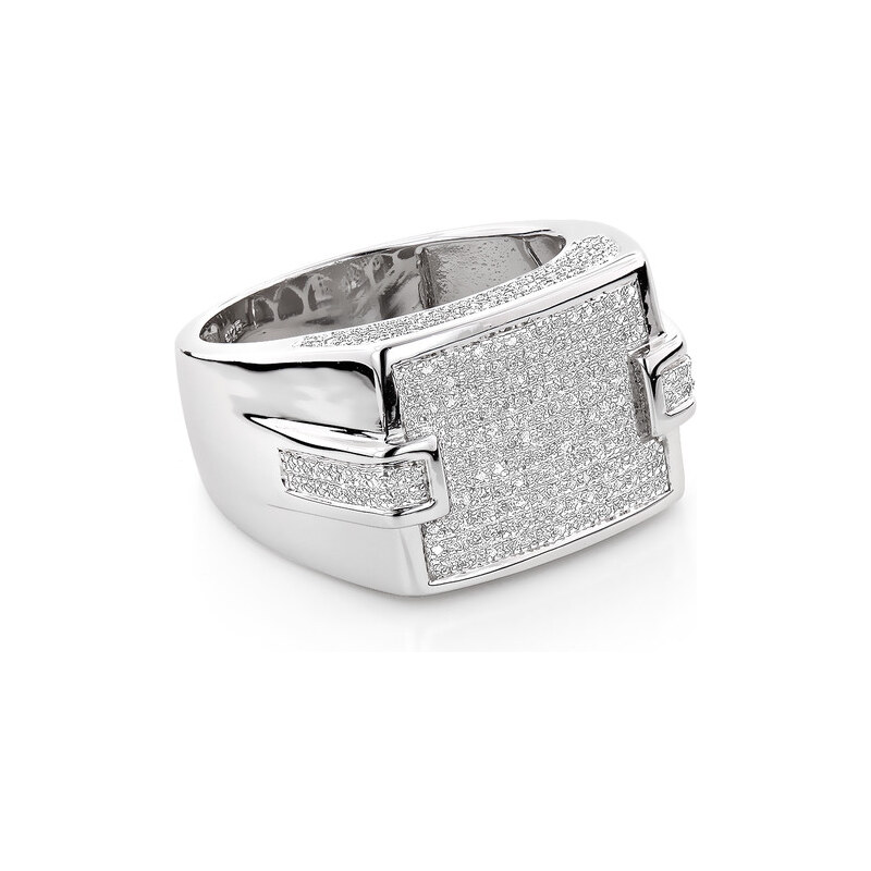 Luxusní briliantový prsten pro muže KLENOTA
