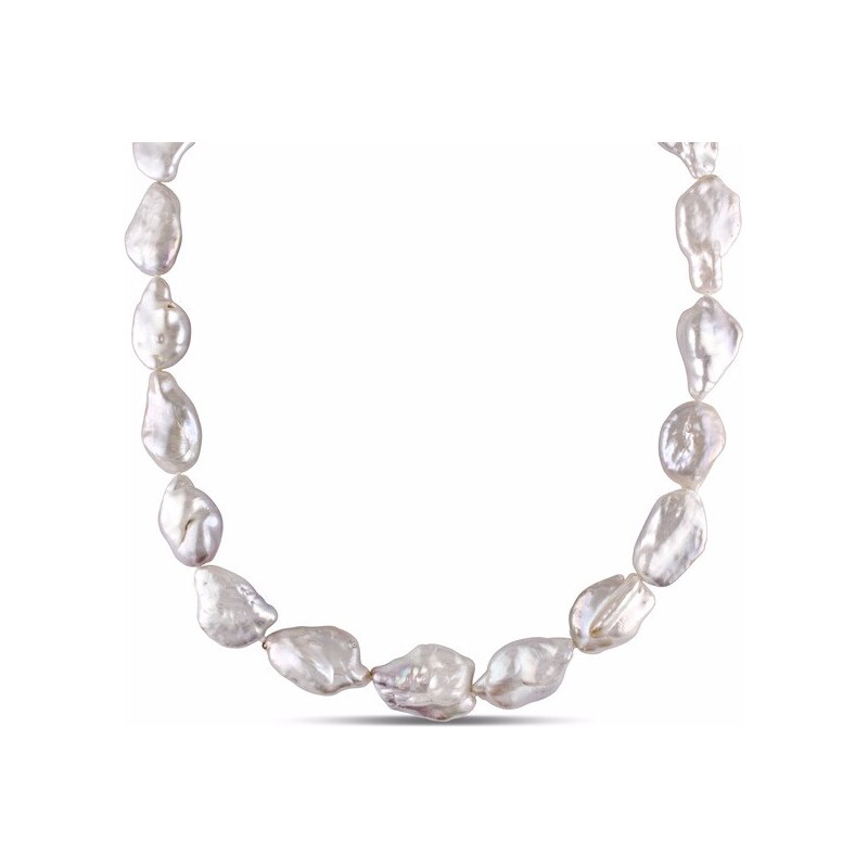 Perlový náhrdelník, stříbro KLENOTA