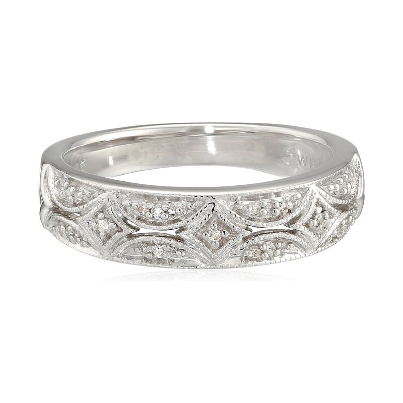 Diamantový stříbrný prsten KLENOTA